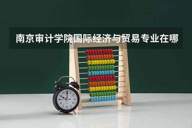南京审计学院国际经济与贸易专业在哪个校区