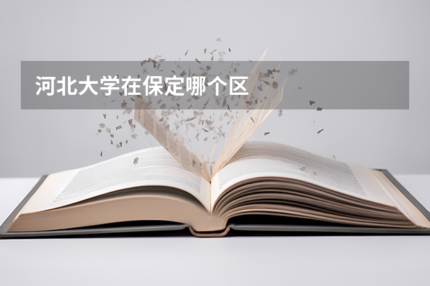 河北大学在保定哪个区