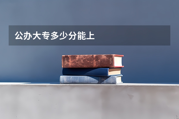 公办大专多少分能上