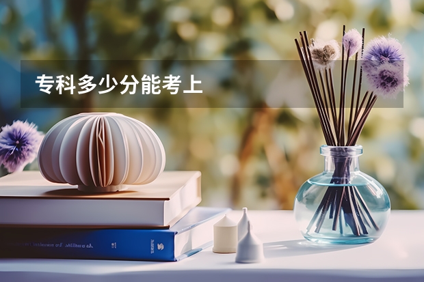 专科多少分能考上