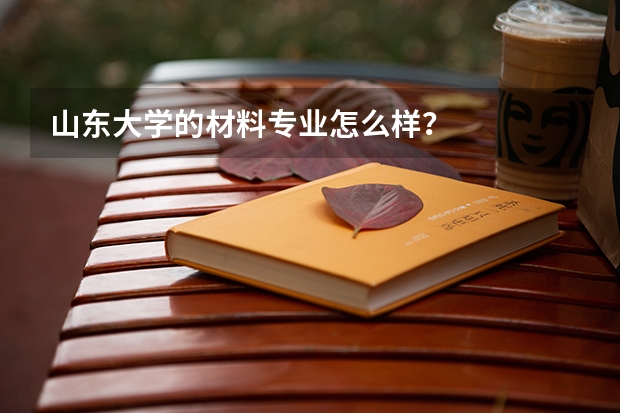 山东大学的材料专业怎么样？
