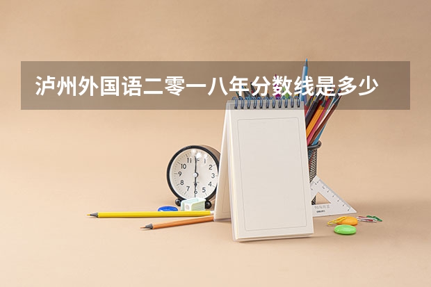 泸州外国语二零一八年分数线是多少