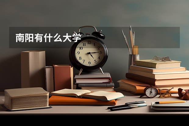 南阳有什么大学