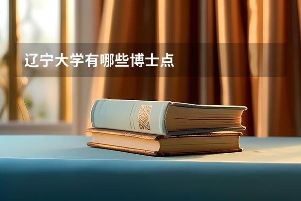 辽宁大学有哪些博士点