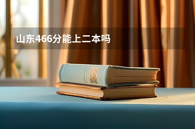 山东466分能上二本吗