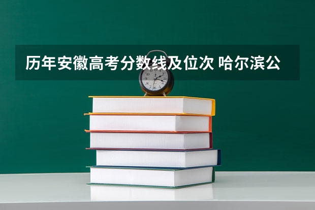历年安徽高考分数线及位次 哈尔滨公办二本大学排名及分数线