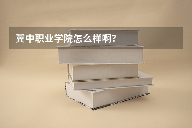 冀中职业学院怎么样啊？