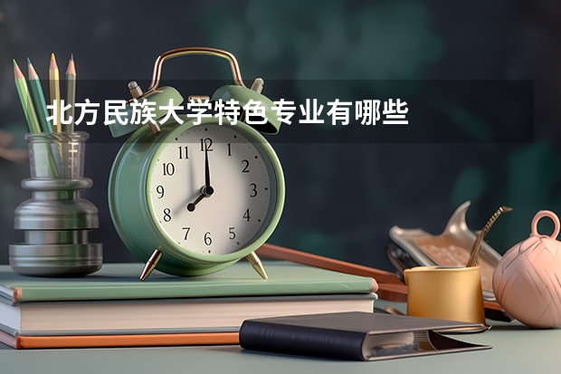 北方民族大学特色专业有哪些