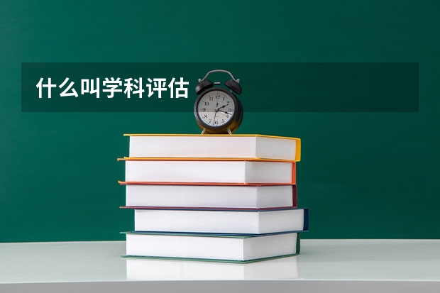 什么叫学科评估