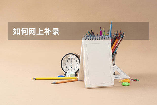如何网上补录