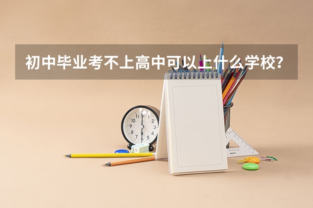 初中毕业考不上高中可以上什么学校？