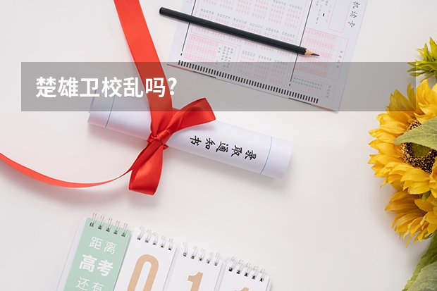 楚雄卫校乱吗?