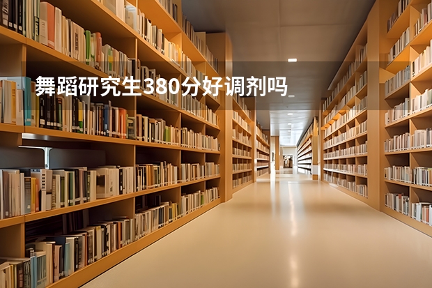 舞蹈研究生380分好调剂吗