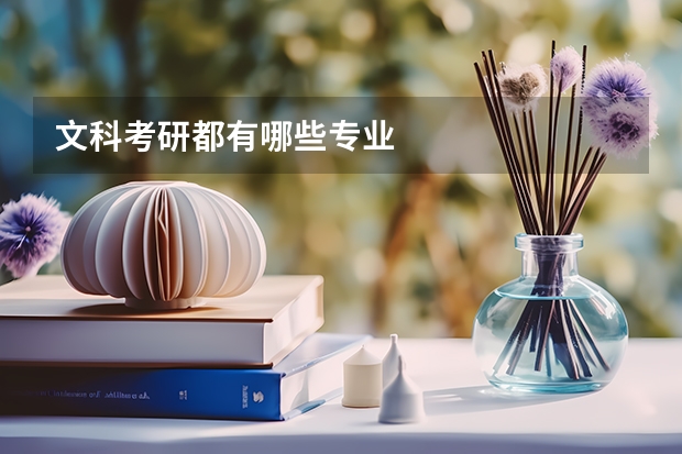 文科考研都有哪些专业