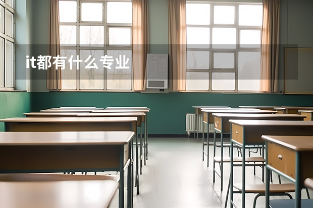 it都有什么专业