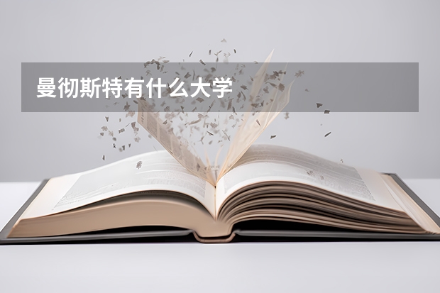 曼彻斯特有什么大学