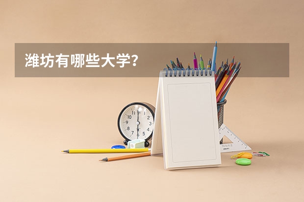 潍坊有哪些大学？