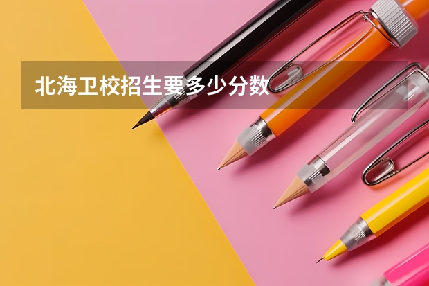 北海卫校招生.要多少分数