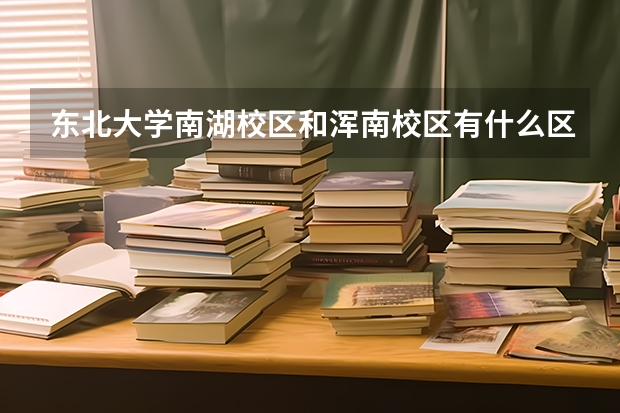 东北大学南湖校区和浑南校区有什么区别