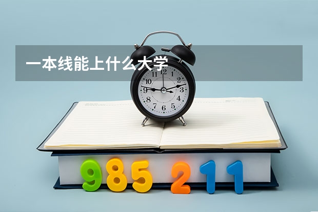 一本线能上什么大学