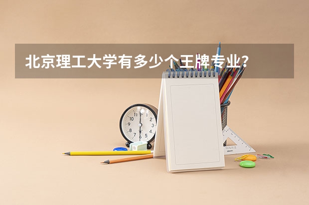 北京理工大学有多少个王牌专业？