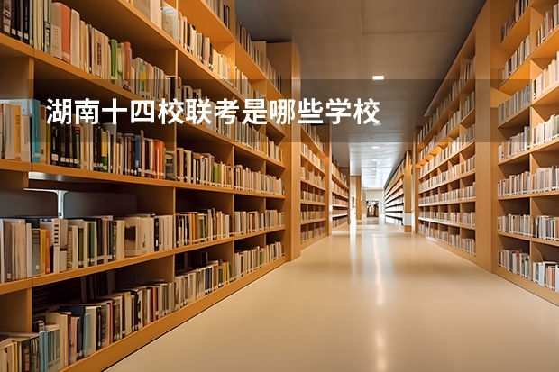 湖南十四校联考是哪些学校